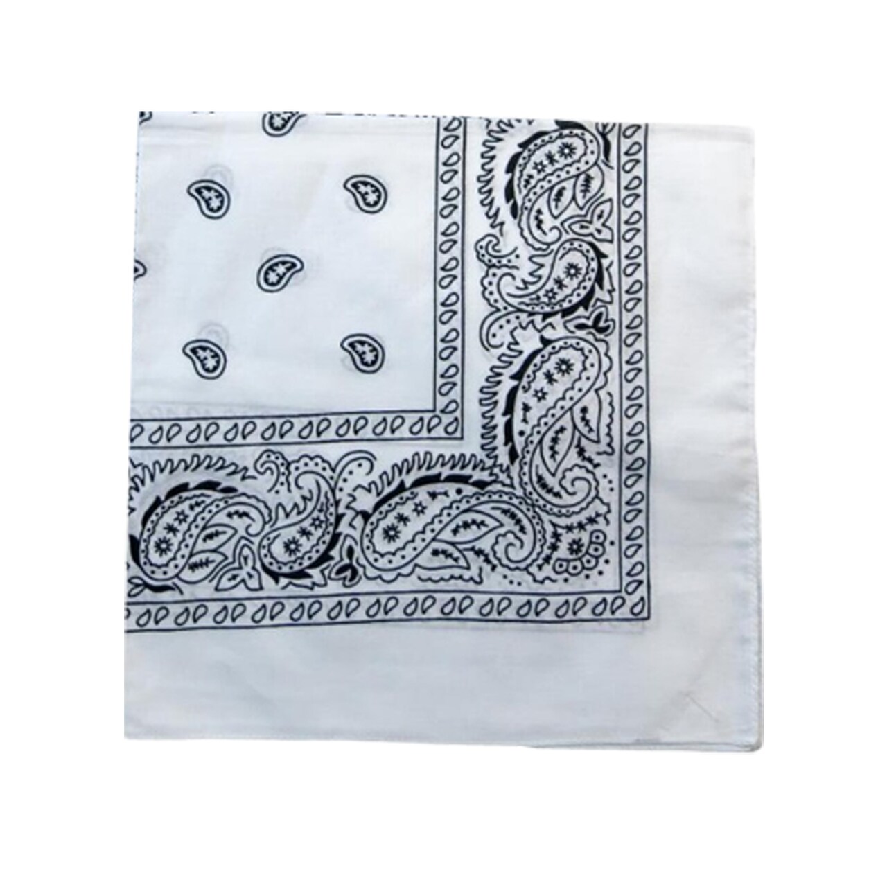 Unibasic Paisley 100% Cotton Bandana XL, head wrap, handkerchief - 10 Pack